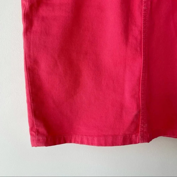 Vintage Y2K AA high‎ waisted coral  pink denim skirt - Picture 5 of 8